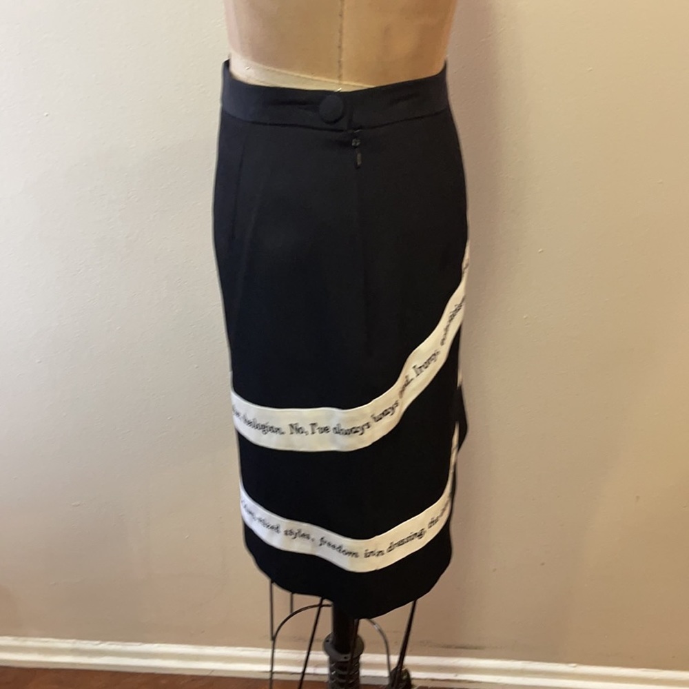 Moschino Black White Striped Skirt Suit The Nanny - Picture 13 of 15